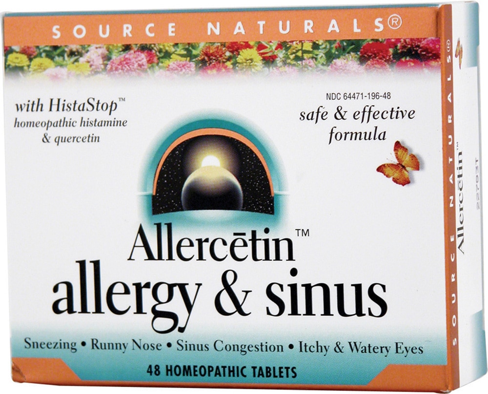 Source Naturals Allercetin Allercetin Allergy and Sinus - 48 таблеток Source Naturals