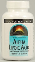 Source Naturals Альфа-липоевая кислота — 600 мг — 60 капсул Source Naturals