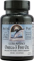 ArcticPure® Ultra Potency Omega-3 Fish Oil -- 850 mg - 30 Softgels (Мягкие капсулы) Source Naturals