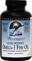 ArcticPure™ Omega-3 Fish Oil -- 850 mg - 120 Softgels (Мягкие капсулы) Source Naturals