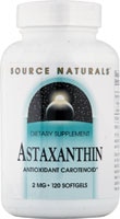 Source Naturals Астаксантин — 2 мг — 120 мягких таблеток Source Naturals