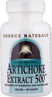 Экстракт Листа и Корня Артишока 500 мг - 90 таблеток - Source Naturals Source Naturals