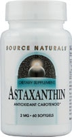 Астаксантин - 2 мг - 60 мягких капсул - Source Naturals Source Naturals