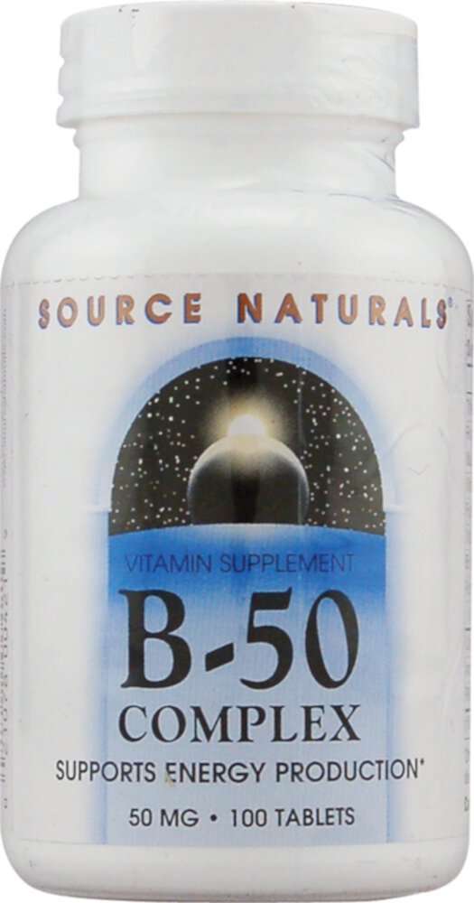 Комплекс Source Naturals B-50 — 50 мг — 100 таблеток Source Naturals
