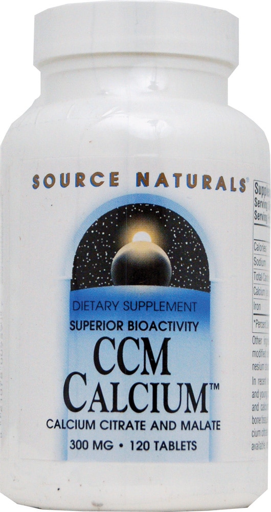 Source Naturals CCM Calcium™ — 300 мг — 120 таблеток Source Naturals