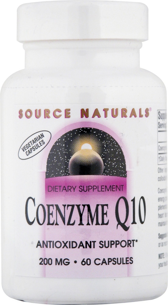 Source Naturals Коэнзим Q10 - 200 мг - 60 вегетарианских капсул Source Naturals