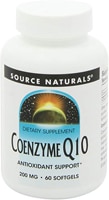 Coenzyme Q10 -- 200 mg - 60 Softgels (Мягкие капсулы) Source Naturals