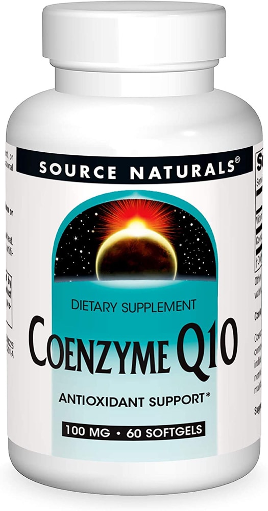Source Naturals Коэнзим Q10 – 100 мг – 60 мягких таблеток Source Naturals