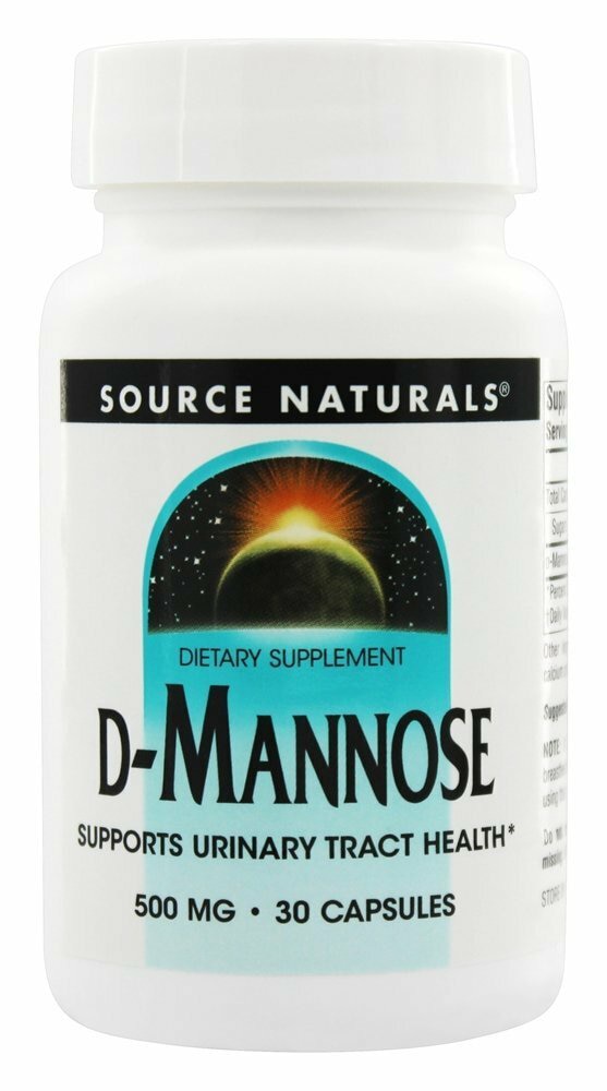 D-Mannose - 500 мг - 30 капсул - Source Naturals Source Naturals