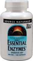 Source Naturals Daily Essential Enzymes™ — 500 мг — 120 капсул Source Naturals