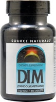 DIM Diindolylmethane -- 100 mg - 60 Tablets (Таблетки) Source Naturals