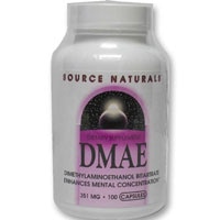 DMAE - 351 мг - 100 капсул - Source Naturals Source Naturals