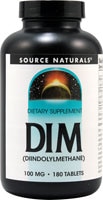 DIM Diindolymethane -- 100 mg - 180 Tablets (Таблетки) Source Naturals