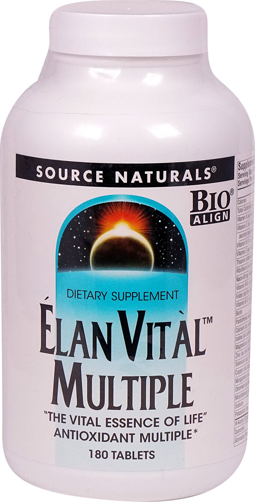 Elan Vital™ Multiple -- 180 Tablets (Таблетки) Source Naturals