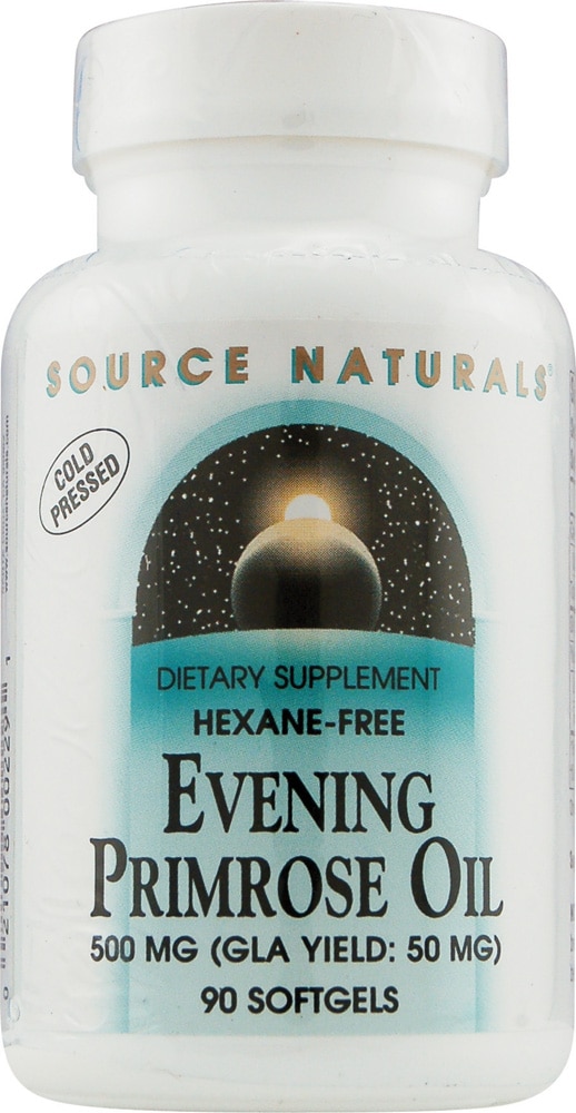 Evening Primrose Oil Hexane Free -- 500 mg - 90 Softgels (Мягкие капсулы) Source Naturals