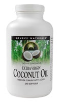 Extra Virgin Coconut Oil -- 240 Softgels (Мягкие капсулы) Source Naturals