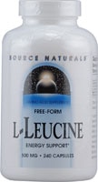 Source Naturals L-лейцин в свободной форме — 500 мг — 240 капсул Source Naturals