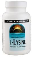 Free Form L-Lysine Powder (Порошок) -- 3.53 oz (Унции) Source Naturals