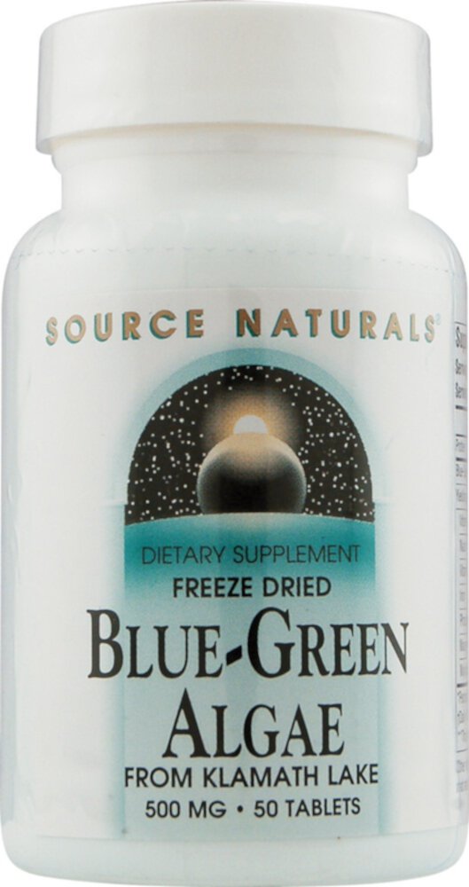 Source Naturals Лиофилизированные сине-зеленые водоросли из озера Кламат - 500 мг - 50 таблеток Source Naturals