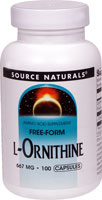 Free Form L-Ornithine -- 667 mg - 100 Capsules (Капсулы) Source Naturals