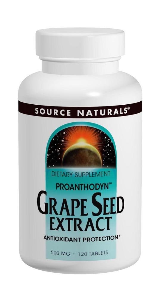 Экстракт виноградных косточек Source Naturals — 100 мг — 120 таблеток Source Naturals