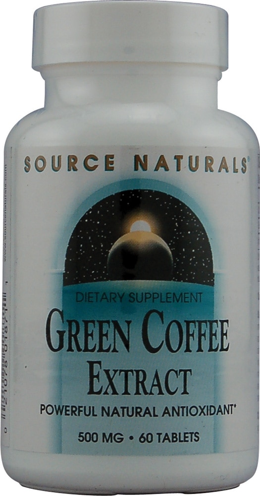Экстракт зеленого кофе Source Naturals — 500 мг — 60 таблеток Source Naturals