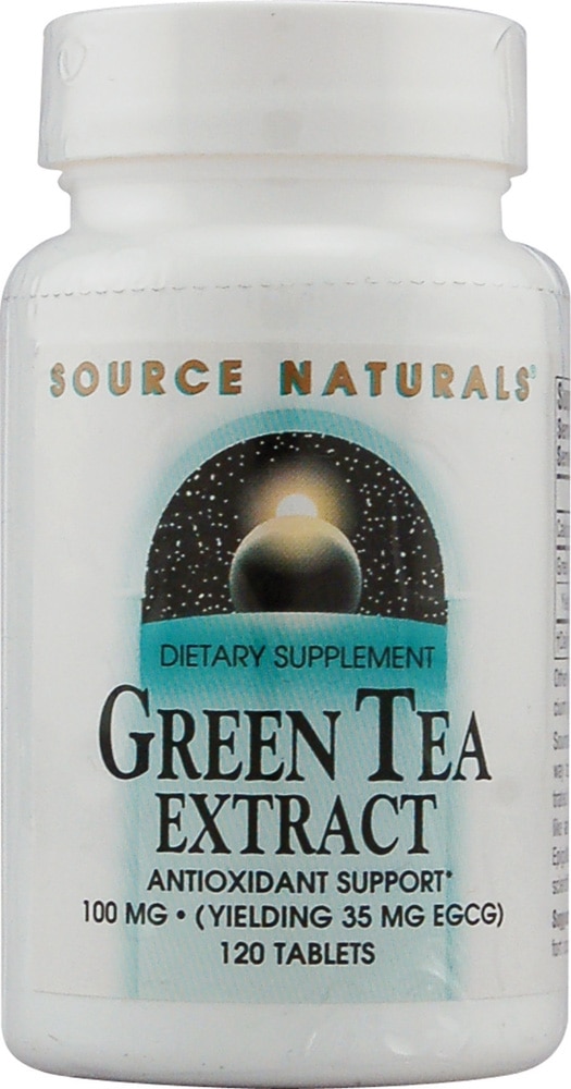 Экстракт зеленого чая Source Naturals — 100 мг — 120 таблеток Source Naturals