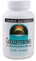 Guggulsterones -- 37.5 mg - 120 Tablets (Таблетки) Source Naturals