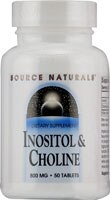 Source Naturals Инозитол и холин — 800 мг — 50 таблеток Source Naturals