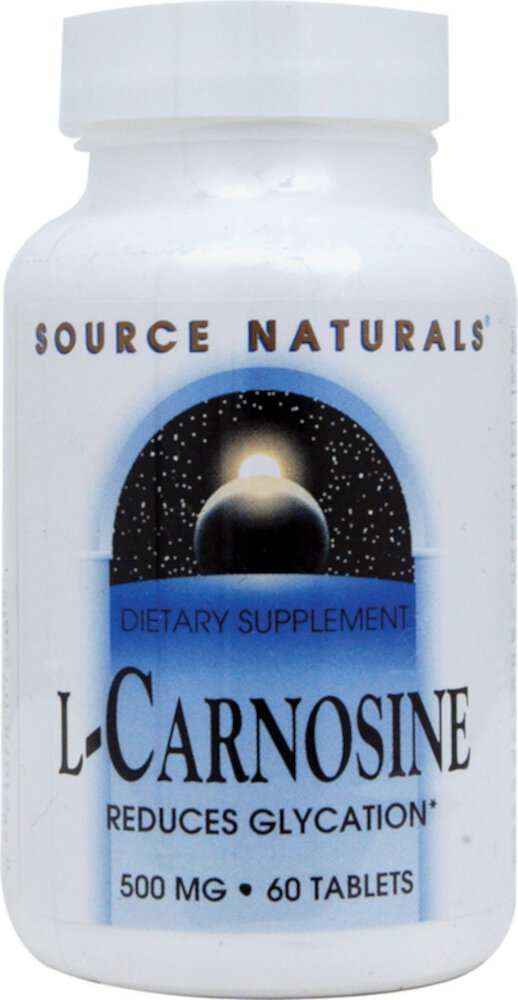 Source Naturals L-карнозин - 500 мг - 60 таблеток Source Naturals