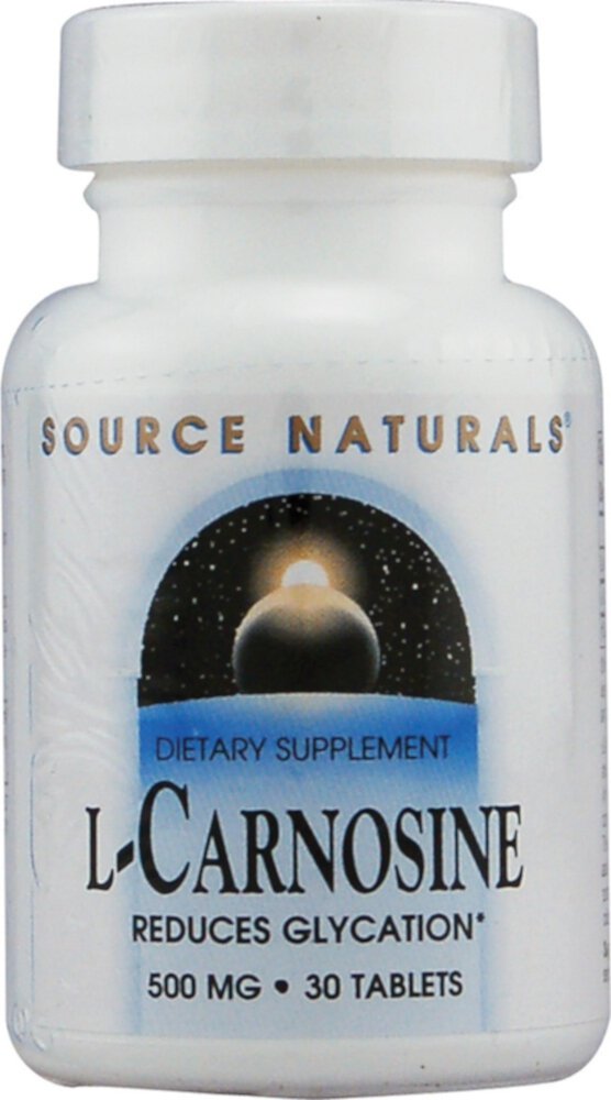 Source Naturals L-карнозин - 500 мг - 30 таблеток Source Naturals