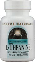 L-Theanine -- 200 mg - 30 Capsules (Капсулы) Source Naturals