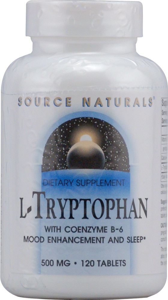 Source Naturals L-триптофан с коэнзимом B-6 — 500 мг — 120 таблеток Source Naturals