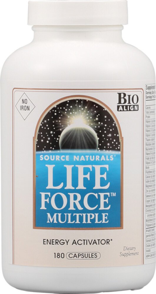 Life Force™ Multiple No Iron -- 180 Capsules (Капсулы) Source Naturals