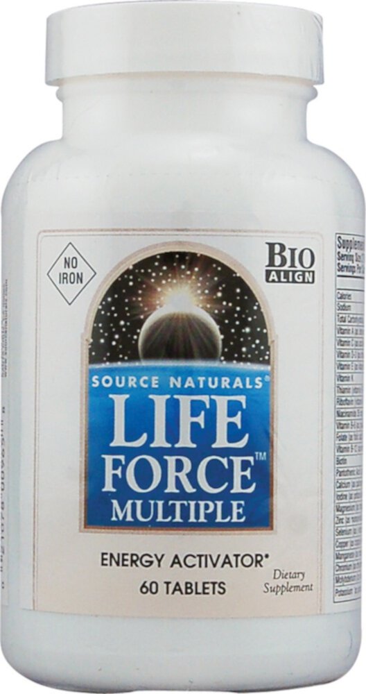 Life Force Multiple No Iron -- 60 Tablets (Таблетки) Source Naturals