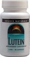 Lutein -- 6 mg - 90 Capsules (Капсулы) Source Naturals