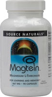 Magtein™ Magnesium L-Threonate -- 667 mg - 90 Capsules (Капсулы) Source Naturals