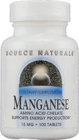Марганец — 10 мг — 100 таблеток Source Naturals