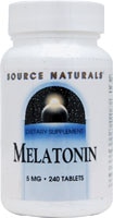 Melatonin -- 5 mg - 240 Tablets (Таблетки) Source Naturals