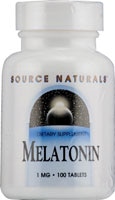 Melatonin -- 1 mg - 100 Tablets (Таблетки) Source Naturals