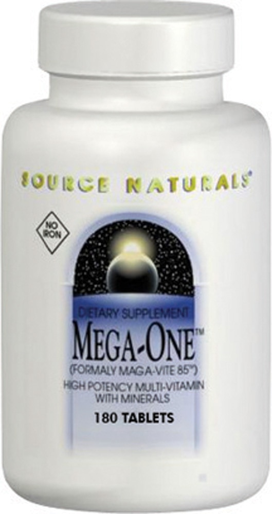 Mega-One™ Multi-Vitamin No Iron -- 180 Tablets (Таблетки) Source Naturals