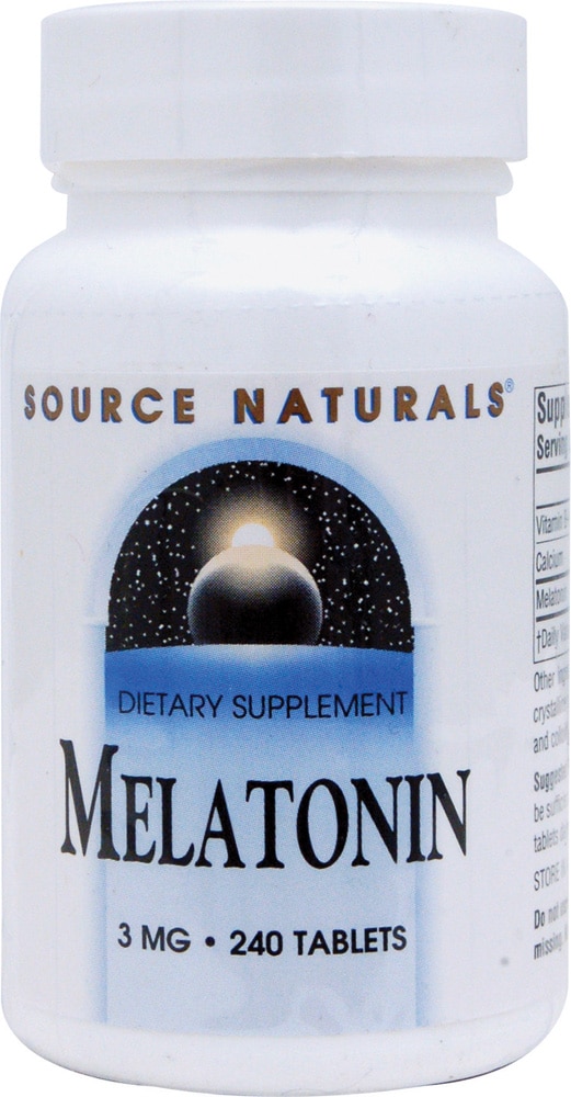 Melatonin -- 3 mg - 240 Tablets (Таблетки) Source Naturals