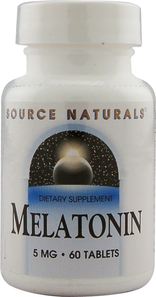 Melatonin -- 5 mg - 60 Tablets (Таблетки) Source Naturals