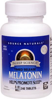 Melatonin Timed Release -- 3 mg - 240 Tablets (Таблетки) Source Naturals