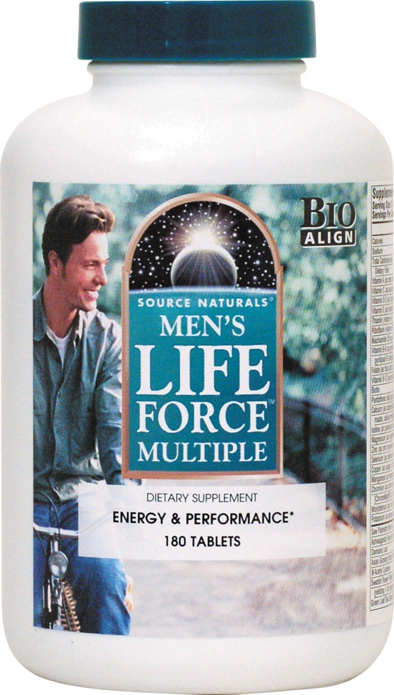 Men's Life Force Multiple -- 180 Tablets (Таблетки) Source Naturals