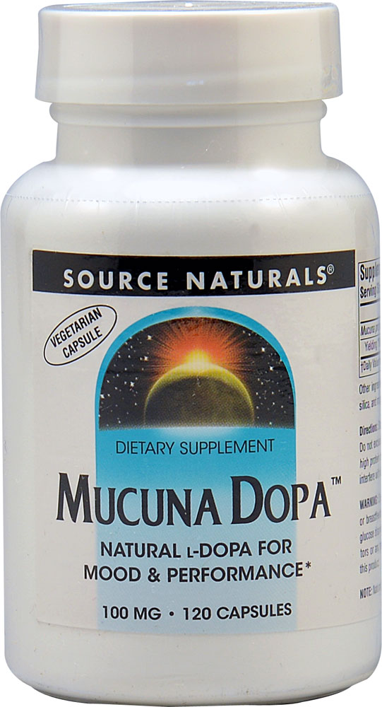 Мукуна Допа — 100 мг — 120 вегетарианских капсул Source Naturals