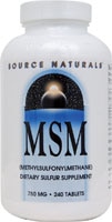 Source Naturals МСМ с витамином С - 750 мг - 240 таблеток Source Naturals