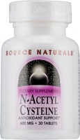 Source Naturals N-ацетилцистеин — 600 мг — 30 таблеток Source Naturals
