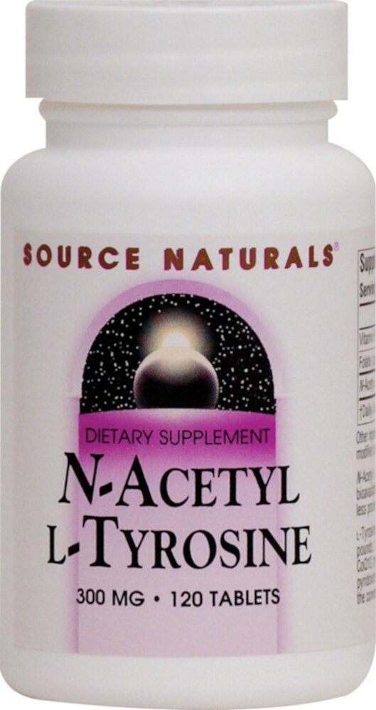 Source Naturals N-ацетил-L-тирозин — 300 мг — 120 таблеток Source Naturals