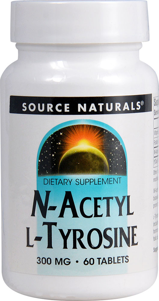 Source Naturals N-ацетил L-тирозин — 300 мг — 60 таблеток Source Naturals
